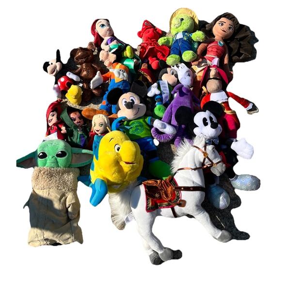 Huge Disney Mickey Minnie Plush Lot 6”-14” Vintage 90’s -2000’s 20+ Pieces - Picture 3 of 4